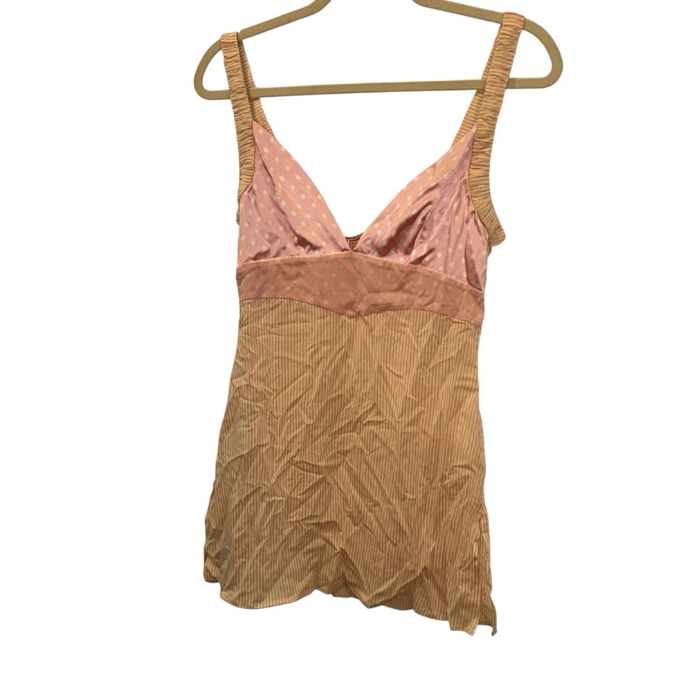Elegant Pink and Tan Chemise